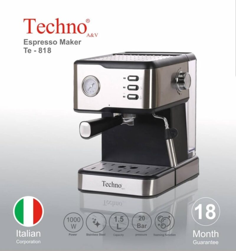 اسپرسو ساز تکنو مدل Te-818 ا Techno Te-818 Espresso Maker