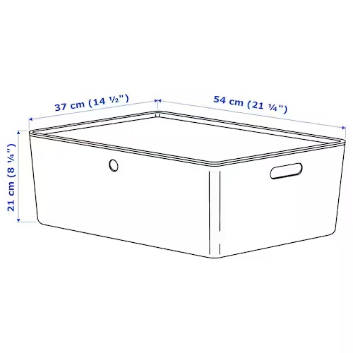جعبه نظم دهنده درب دار سفید ایکیا کد  IKEA 102.802.03