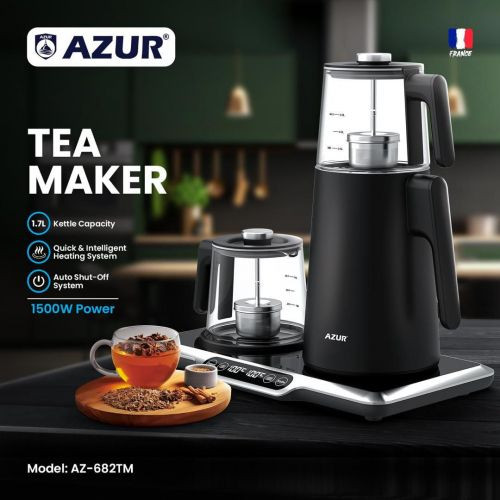 چایی ساز کنارهمی آزور تحت لیسانس فرانسه مدل AZUR AZ-682